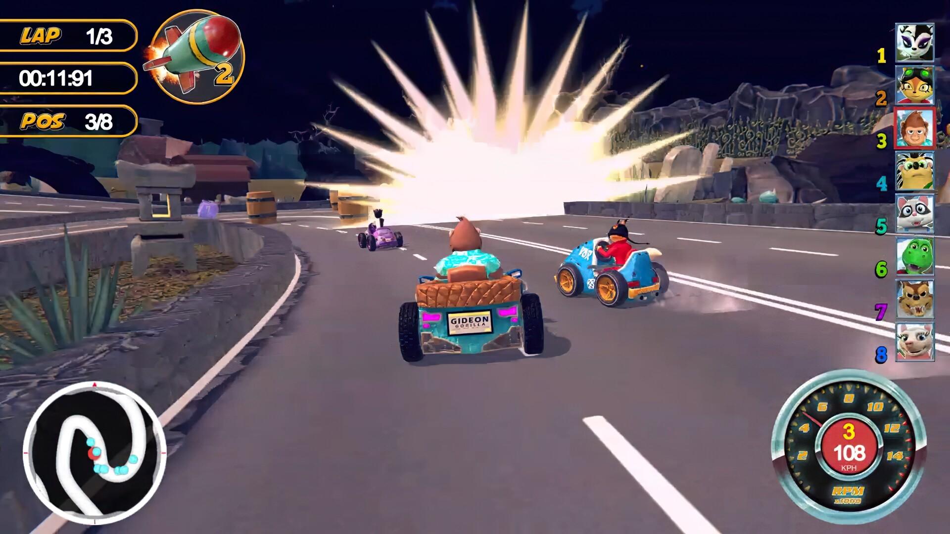 Screenshot 1 of Animale Kart Racer 2 