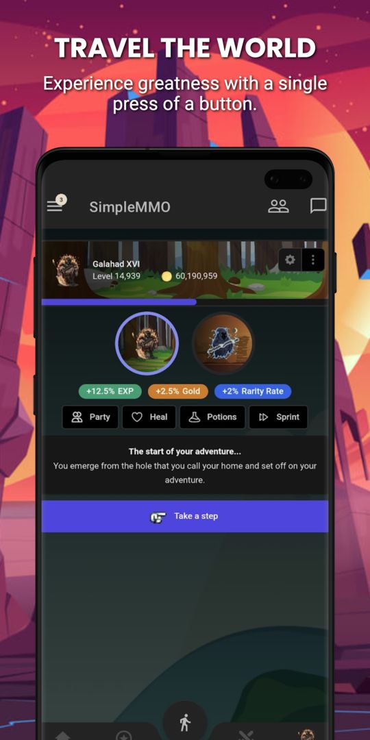 SimpleMMO - The Lightweight MMO 게임 스크린 샷