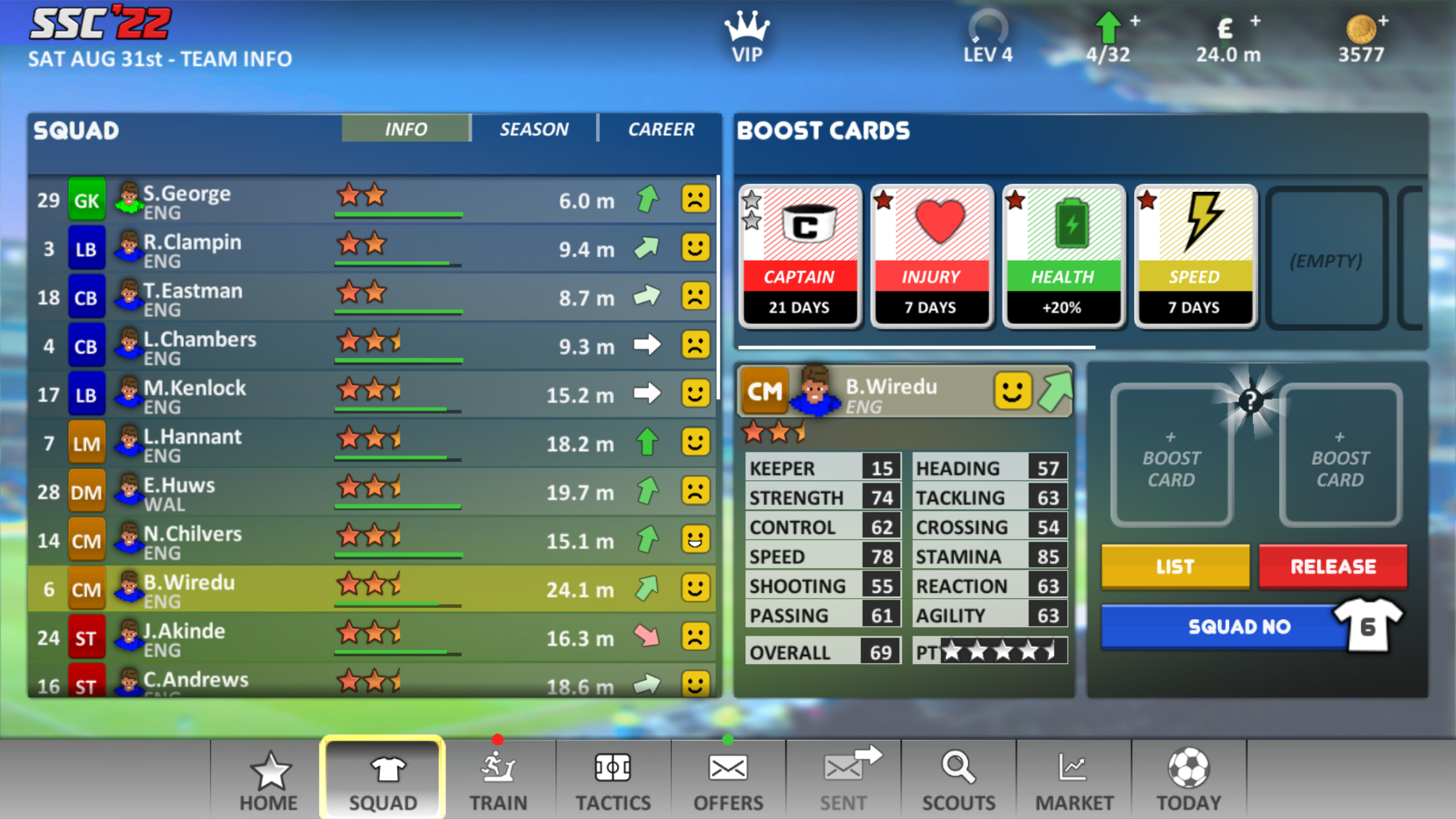 Super Soccer Champs '22 (Ads) Game Screenshot