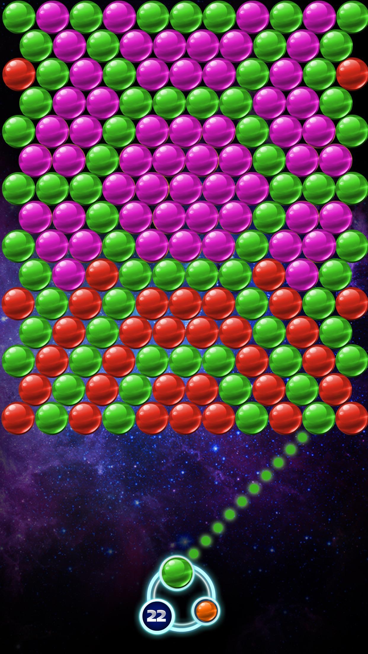 Screenshot of Bubble Space Dash