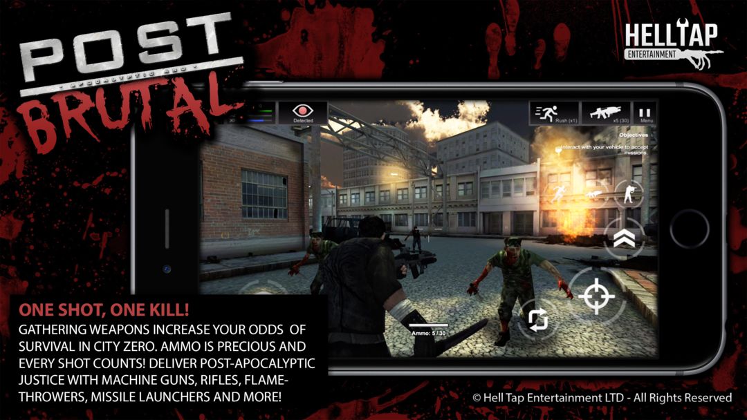 Screenshot of Post Brutal: Zombie Action RPG