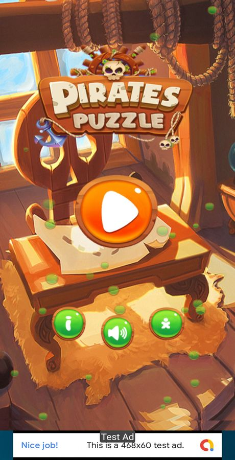 Скриншот игры Puzzle Block Pirate Flag