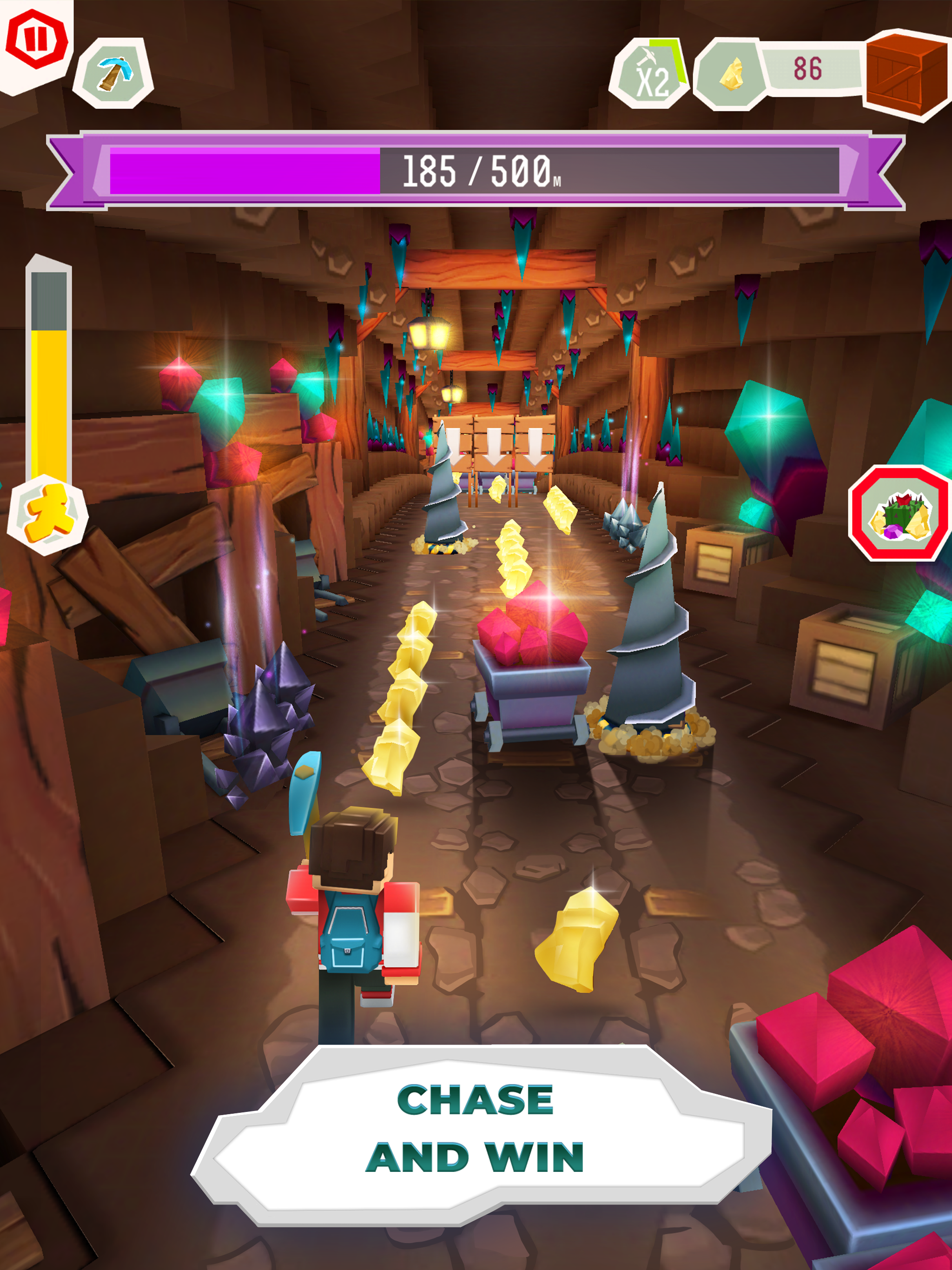 Screenshot of Chasecraft – Epic Running Game