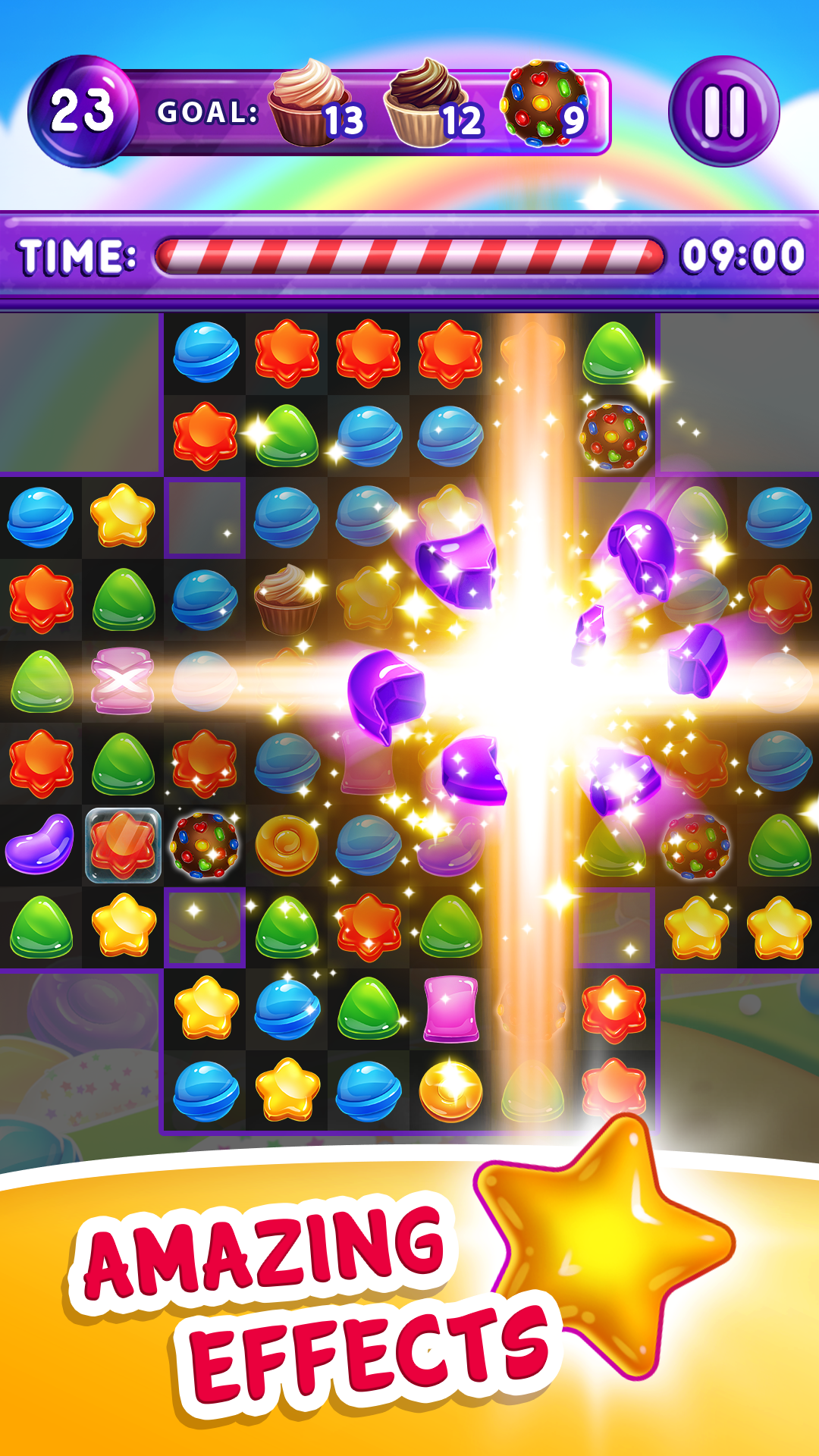 Candy Smash Match 3 Game Screenshot