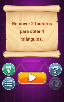 Captura de Tela do Jogo Quebra-cabeças com Fósforos