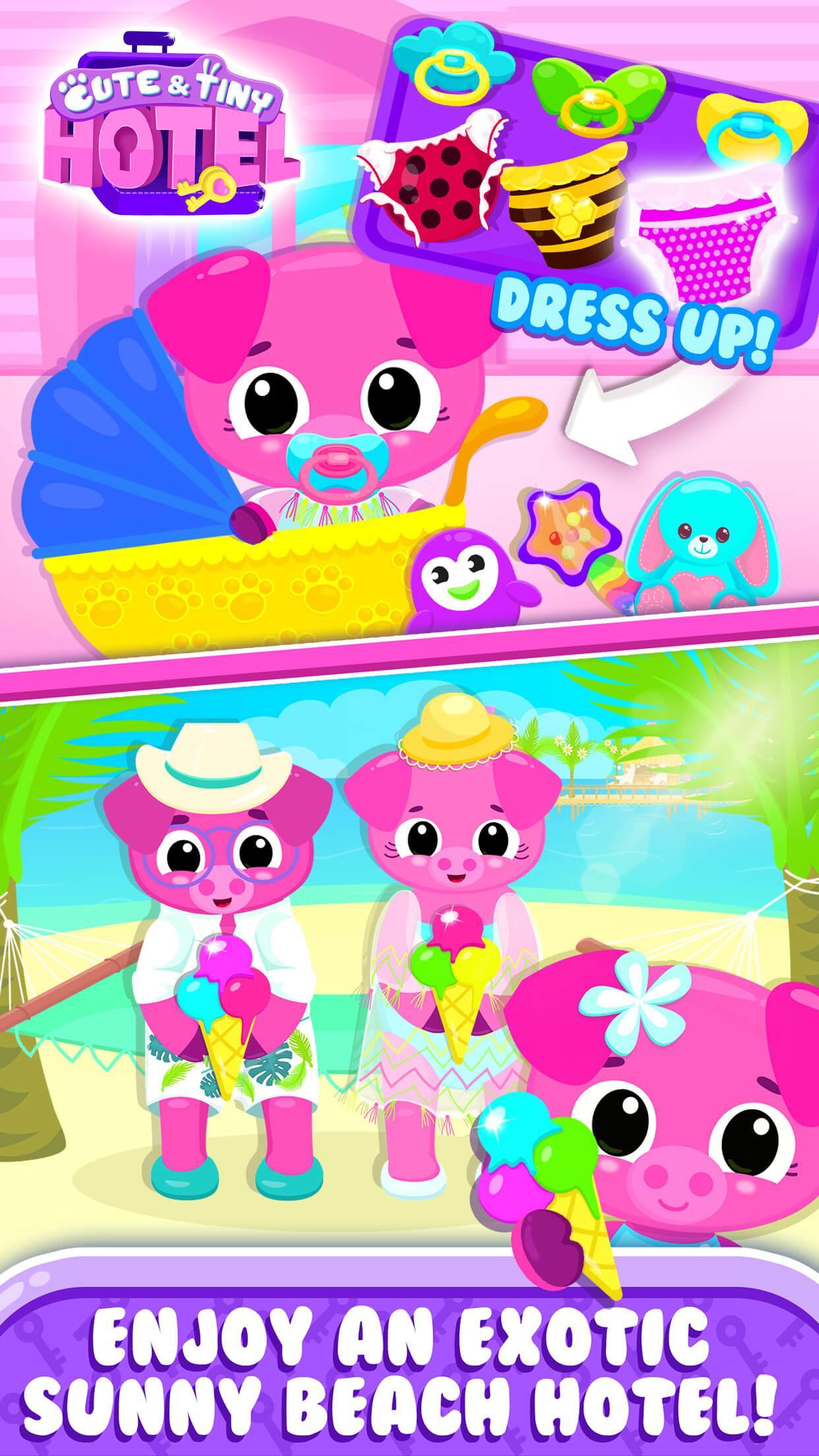Cute & Tiny Hotel - Family Vacation Adventures Game Screenshot