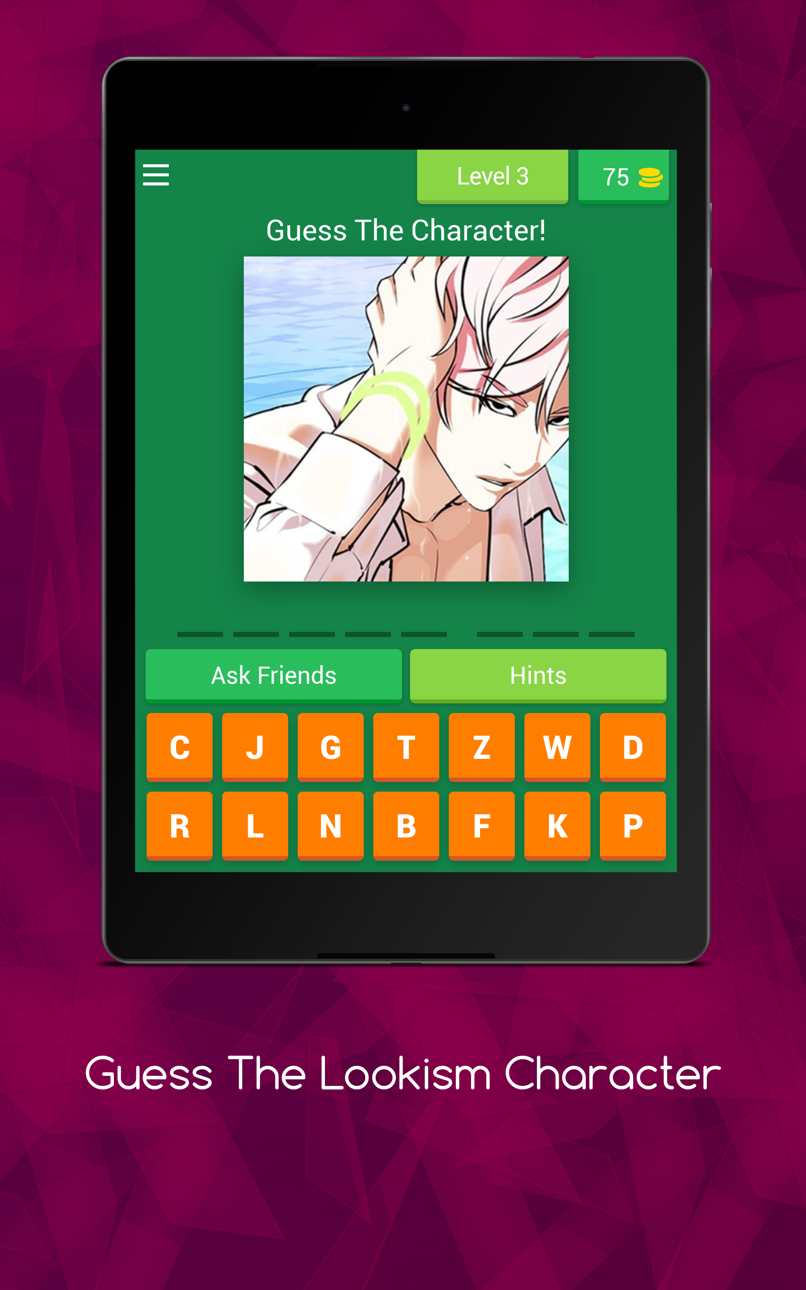 Guess The Lookism Character Game Screenshot