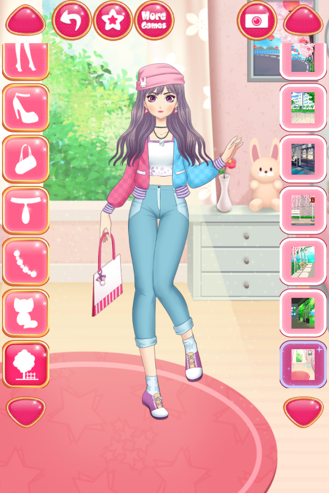 Anime Girls Dress up Games Game Screenshot