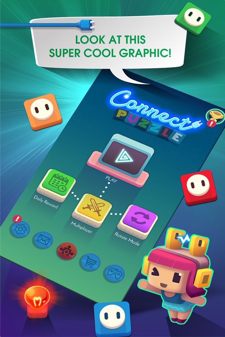 Connect Puzzle: Color Lights 게임 스크린 샷