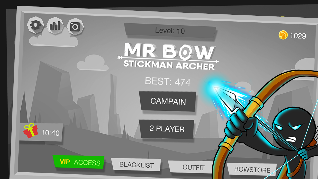 Mr Bow ゲームのスクリーンショット