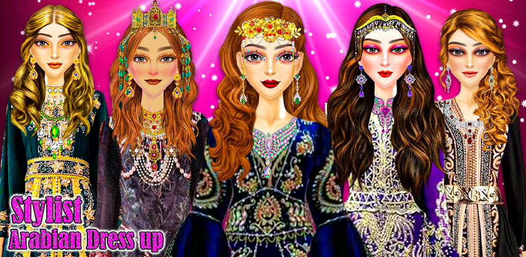 open lace back dress Arabian Princess Dress Up main image 1
