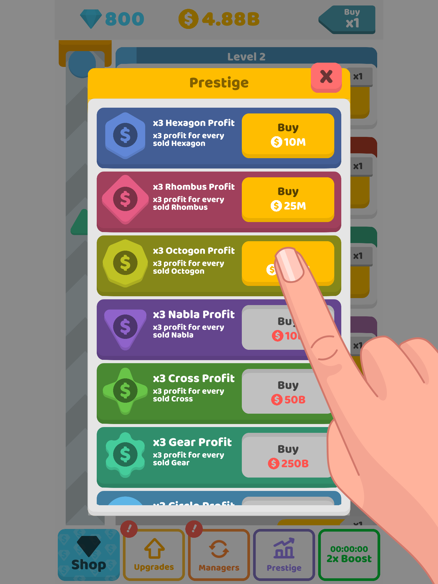 Idle Shapes ภาพหน้าจอเกม