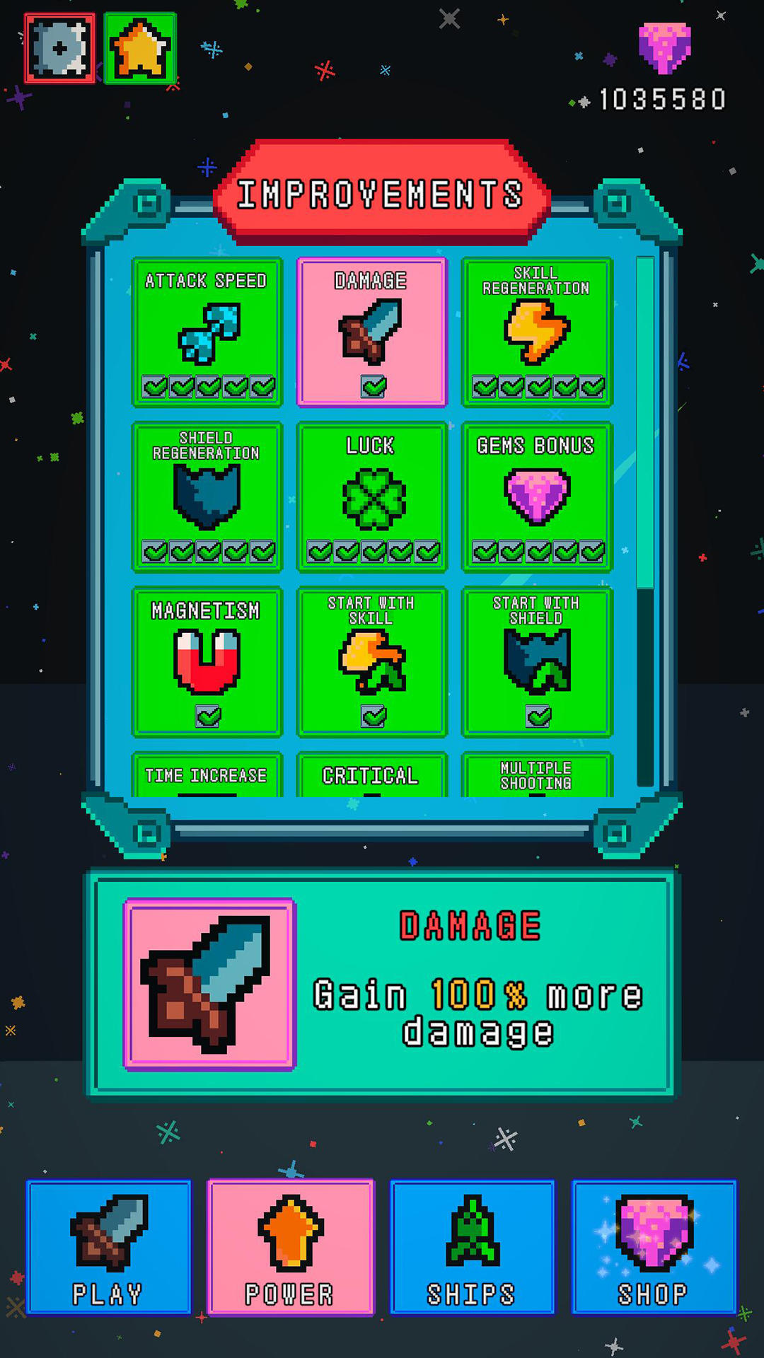 Captura de Tela do Jogo RETRO SPACE 2