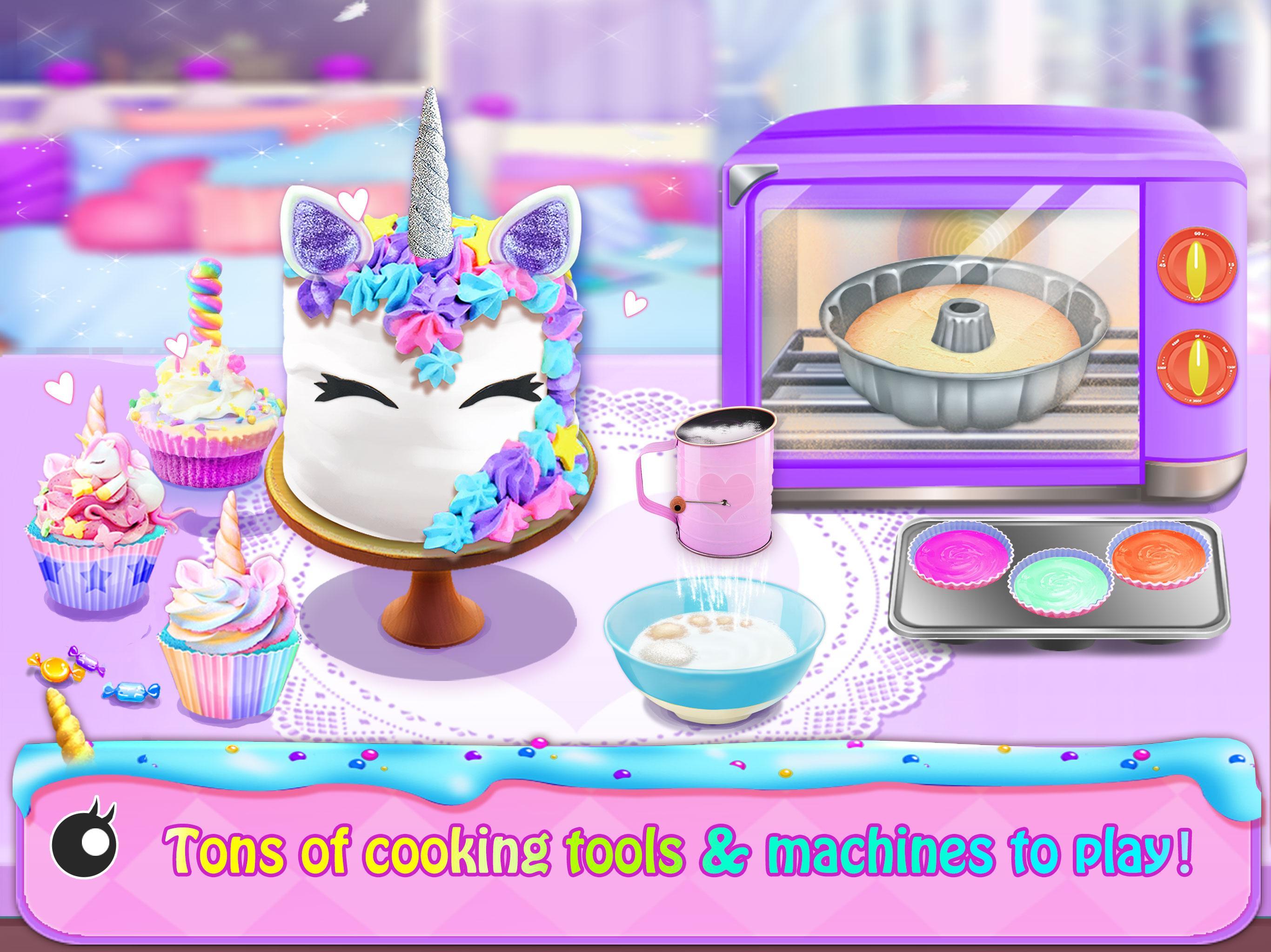 Rainbow Unicorn Foods & Desser Game Screenshot