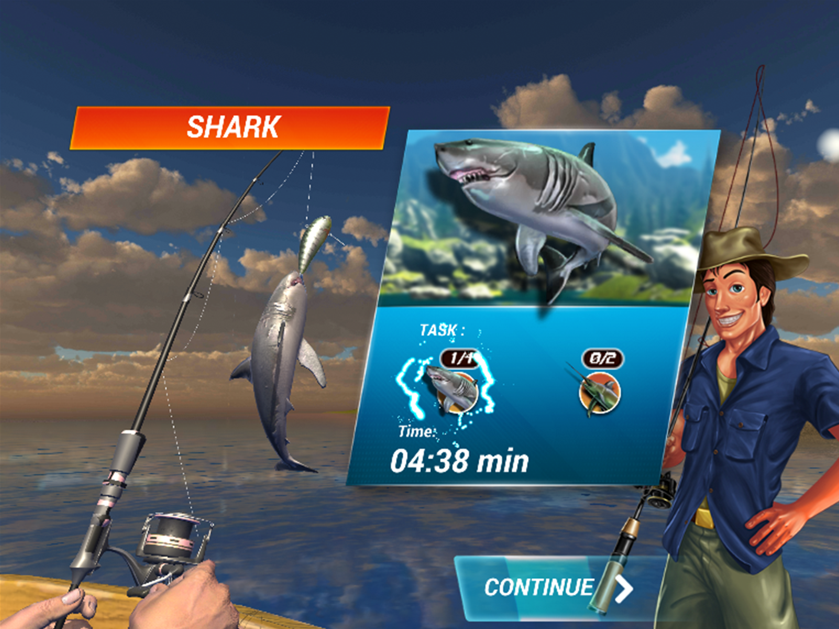 Fishing Deep Sea Simulator 3D Game Screenshot