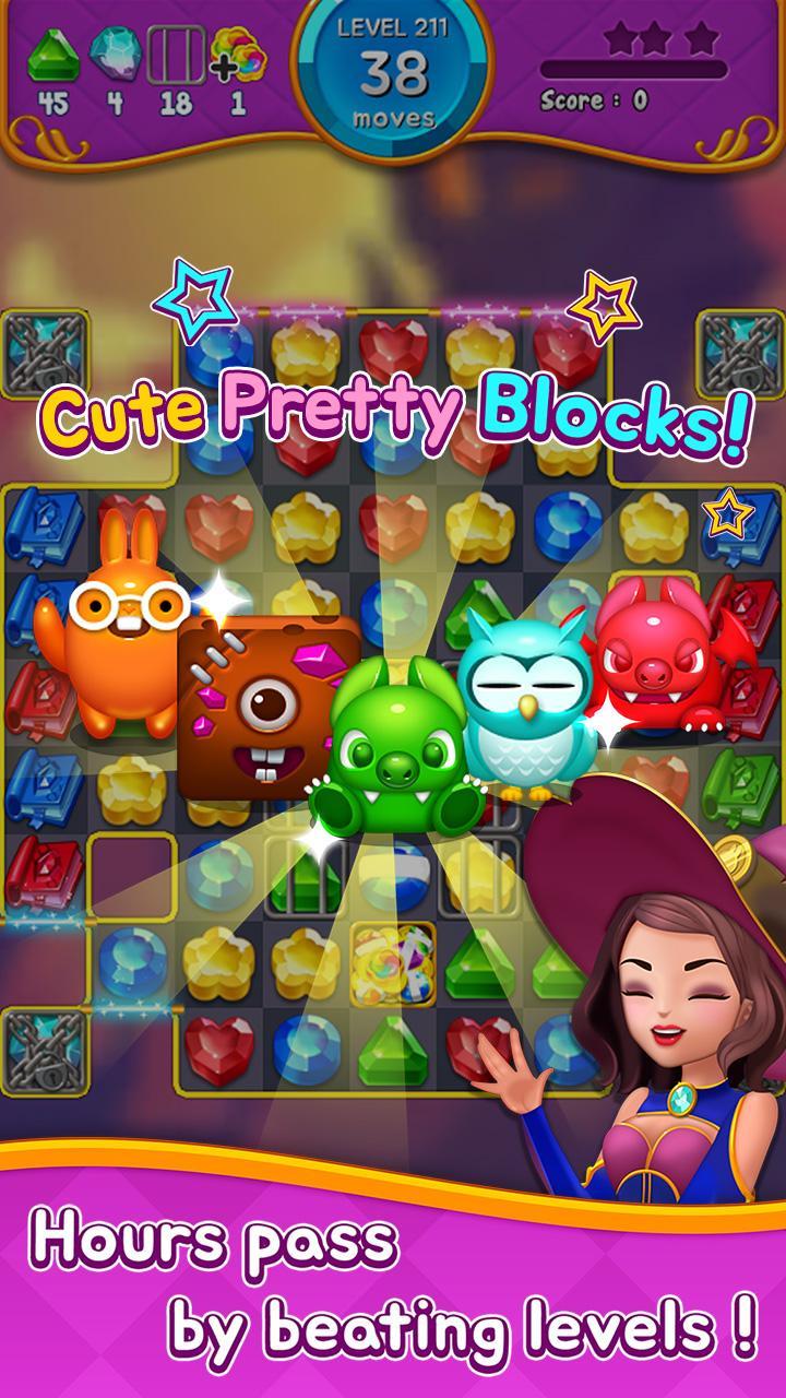Jewel Witch - Match 3 Game Game Screenshot