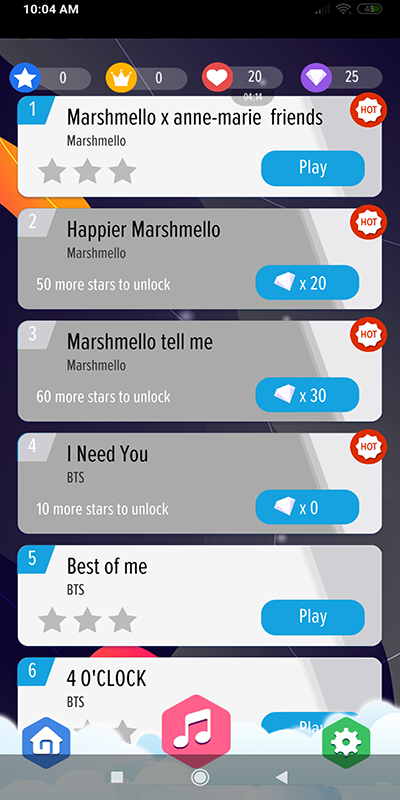 Marshmello Piano Tiles DJ ภาพหน้าจอเกม