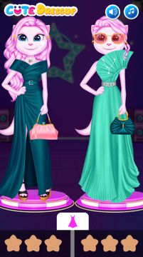 Glamorous Cat Girl Dress-Up Game Screenshot
