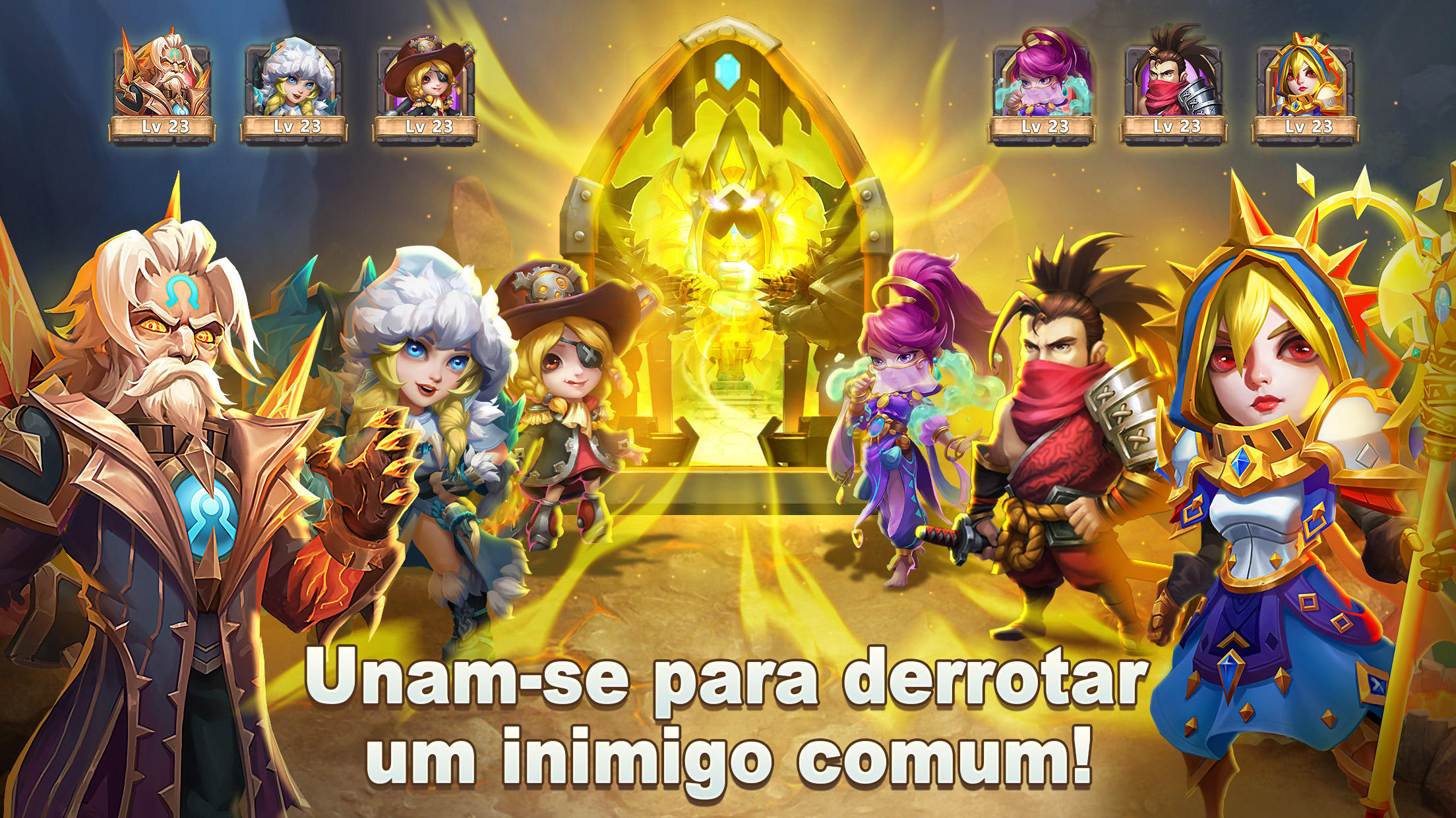 Captura de Tela do Jogo Castle Clash: Governe o Mundo