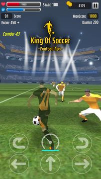 Captura de Tela do Jogo King Of Soccer : Football run