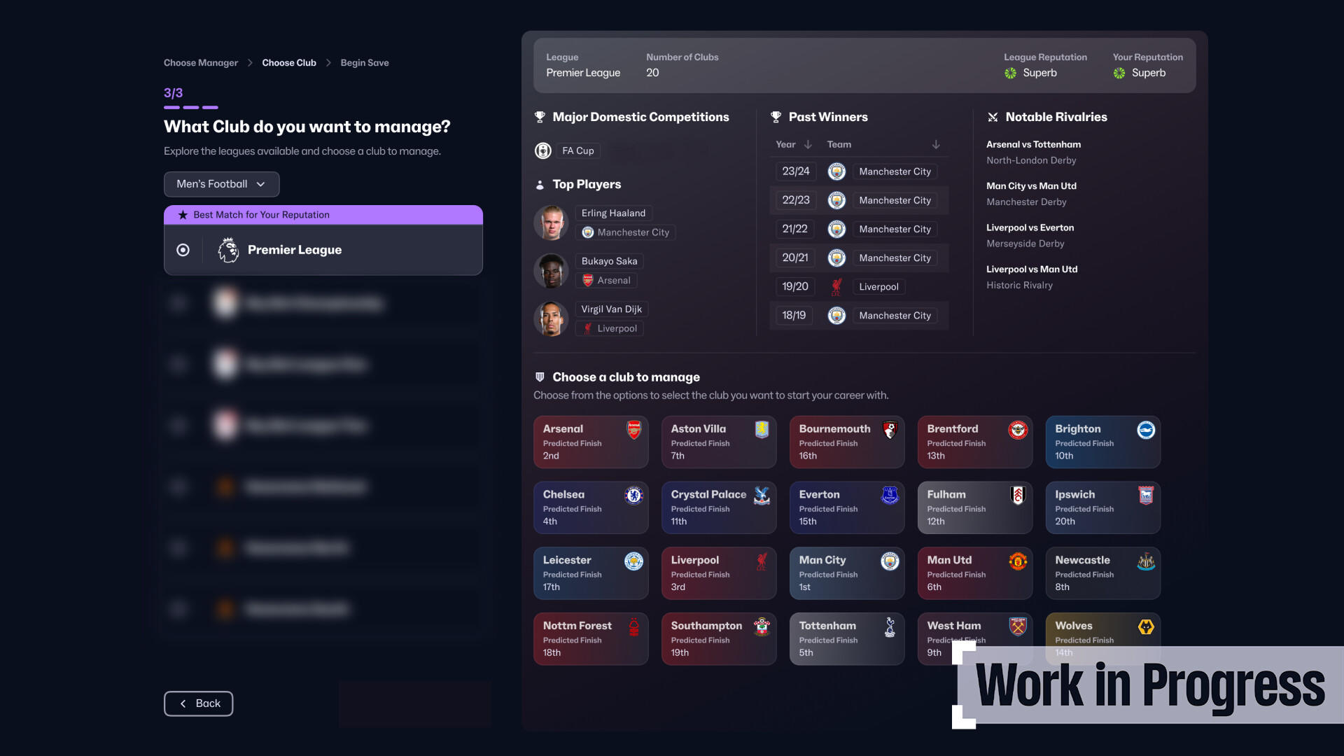 Football Manager 25 遊戲截圖