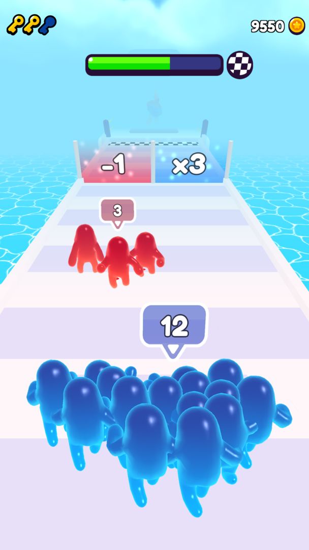 Join Blob Clash 3D: 跑步遊戲遊戲截圖