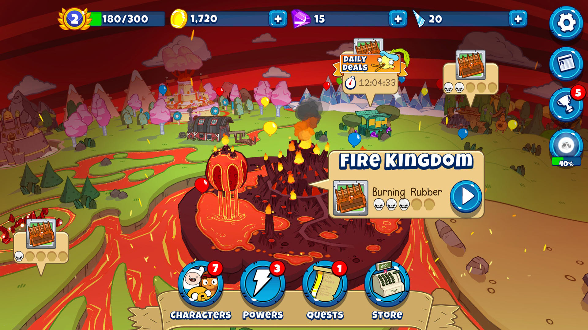 Bloons Adventure Time TD Game Screenshot