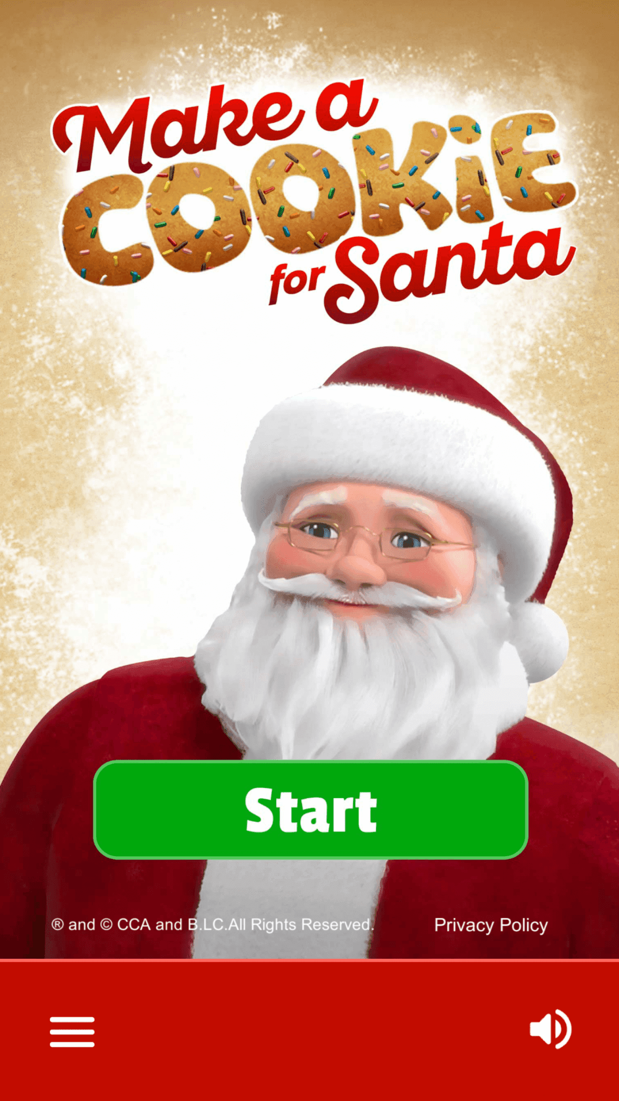 Screenshot of Make a Cookie for Santa — The Elf on the Shelf®