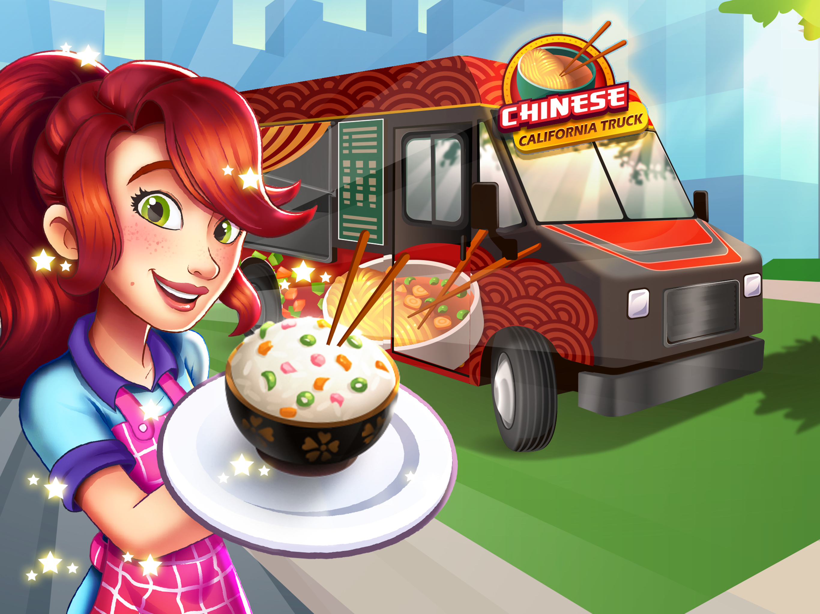 Chinese California Truck - Fast Food Cooking Gameのキャプチャ