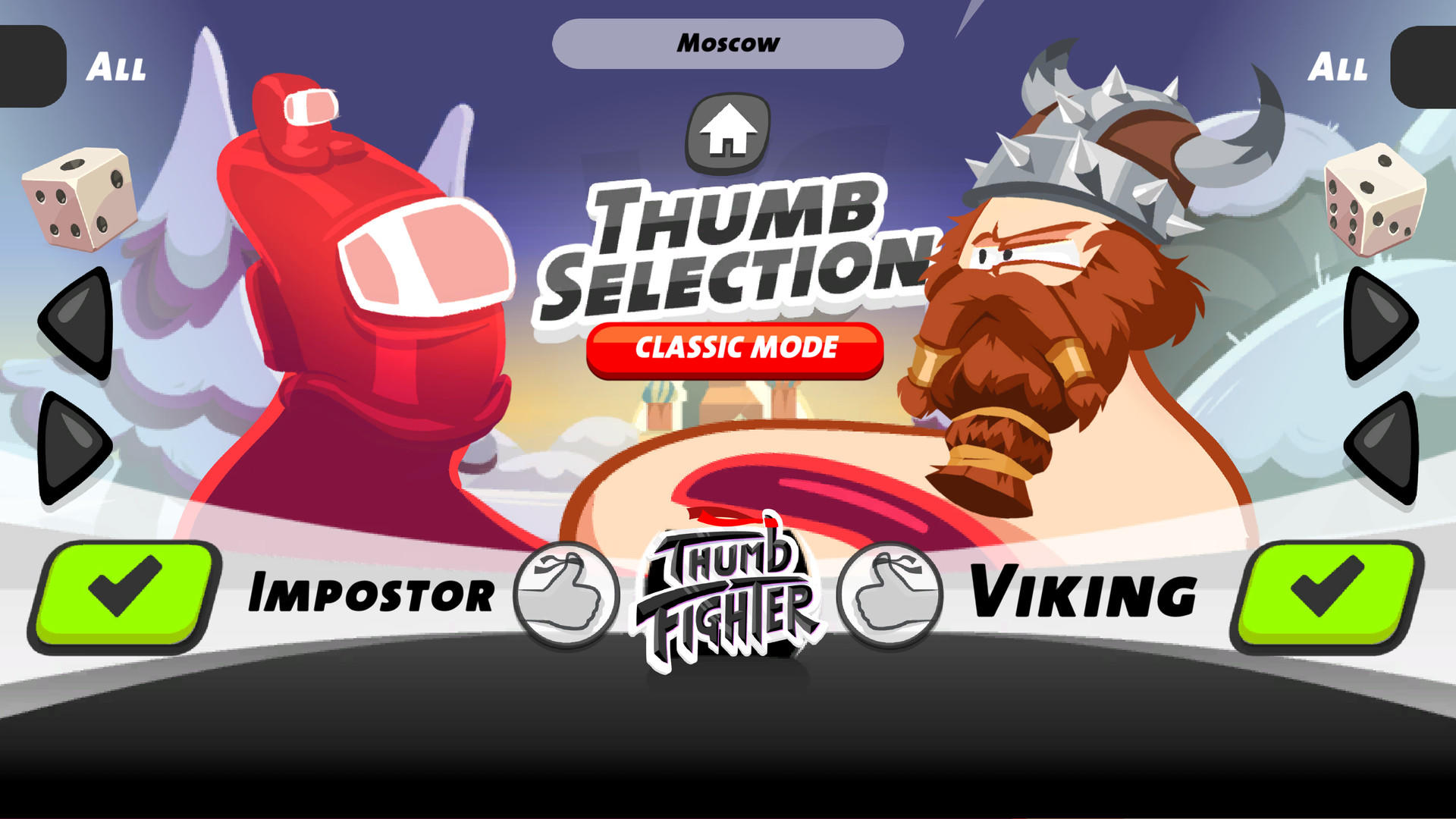 Thumb Fighter 게임 스크린 샷