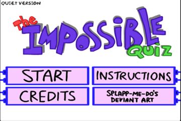 The Impossible Quiz Game Screenshot
