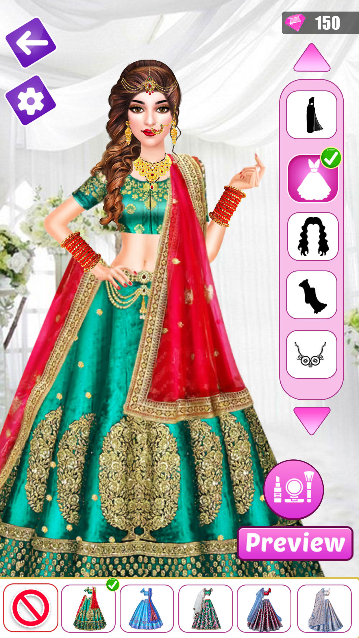 Indian Wedding Bridal Games ゲームのスクリーンショット