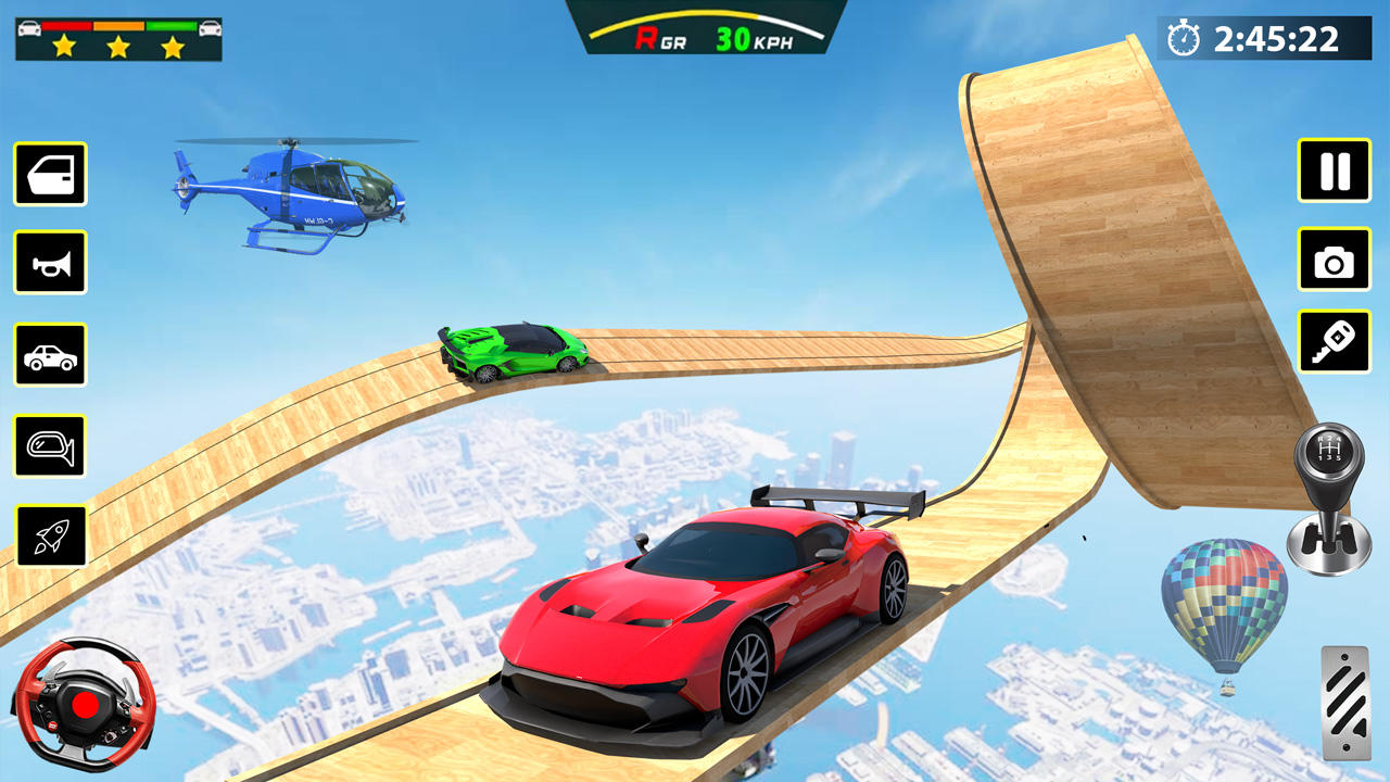 Captura de Tela do Jogo Car Racing Games - Car Stunts