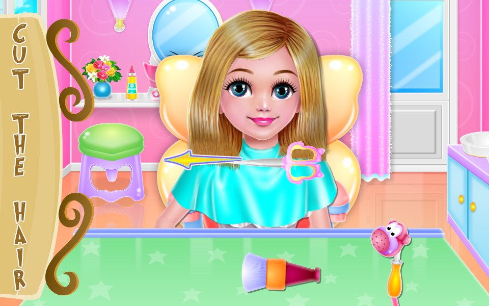 Hairdo Kids Salon Game Screenshot
