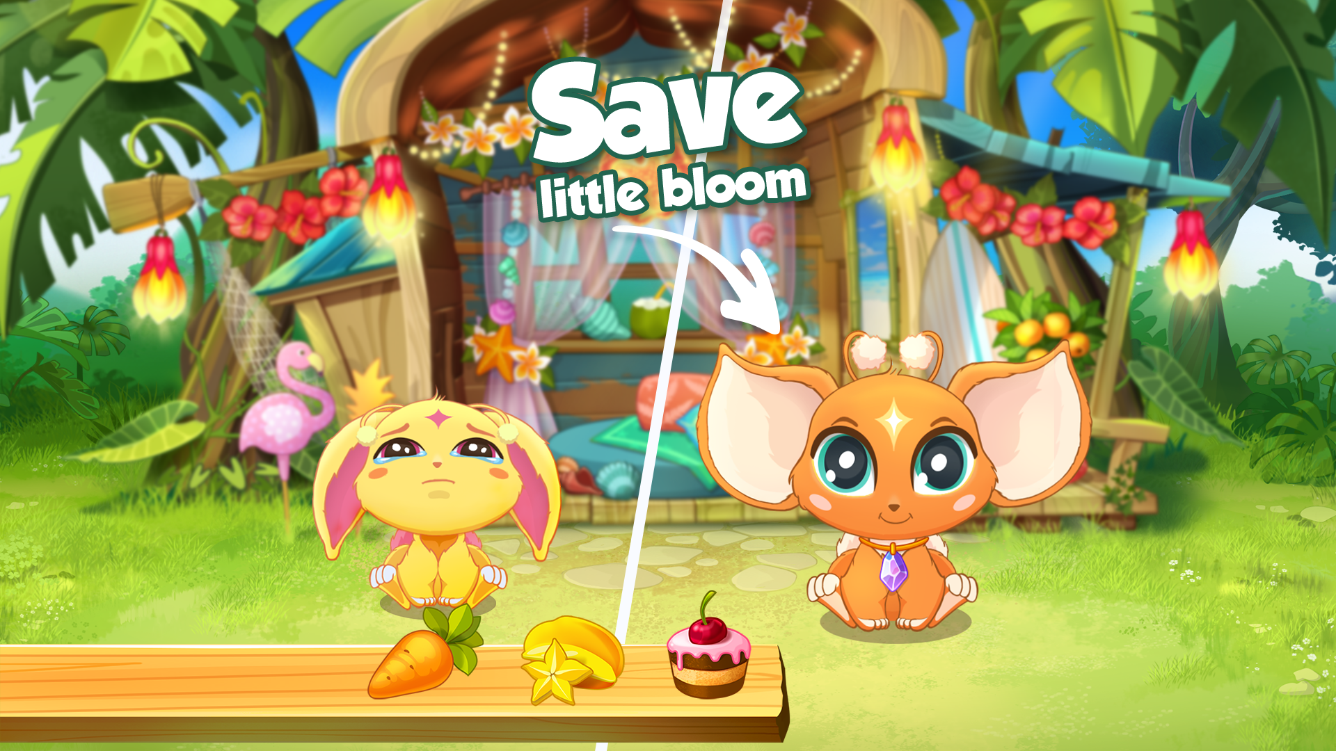 Bloomberry match-3 story. Merg Game Screenshot