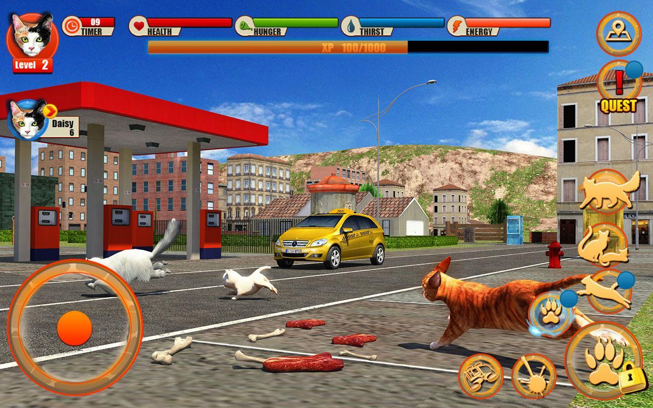 Скриншот игры Street Cat Sim 2016