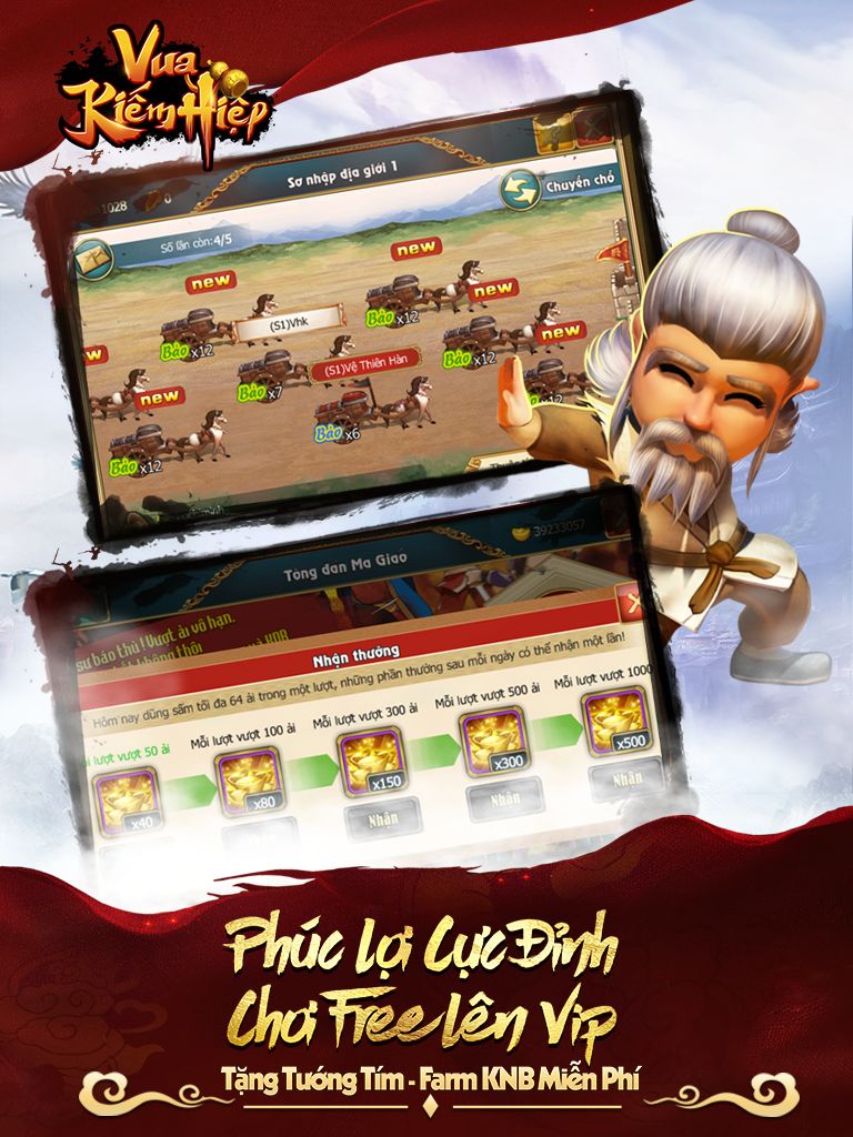 Vua Kiếm Hiệp - Tân Chưởng Môn Funtap 게임 스크린 샷