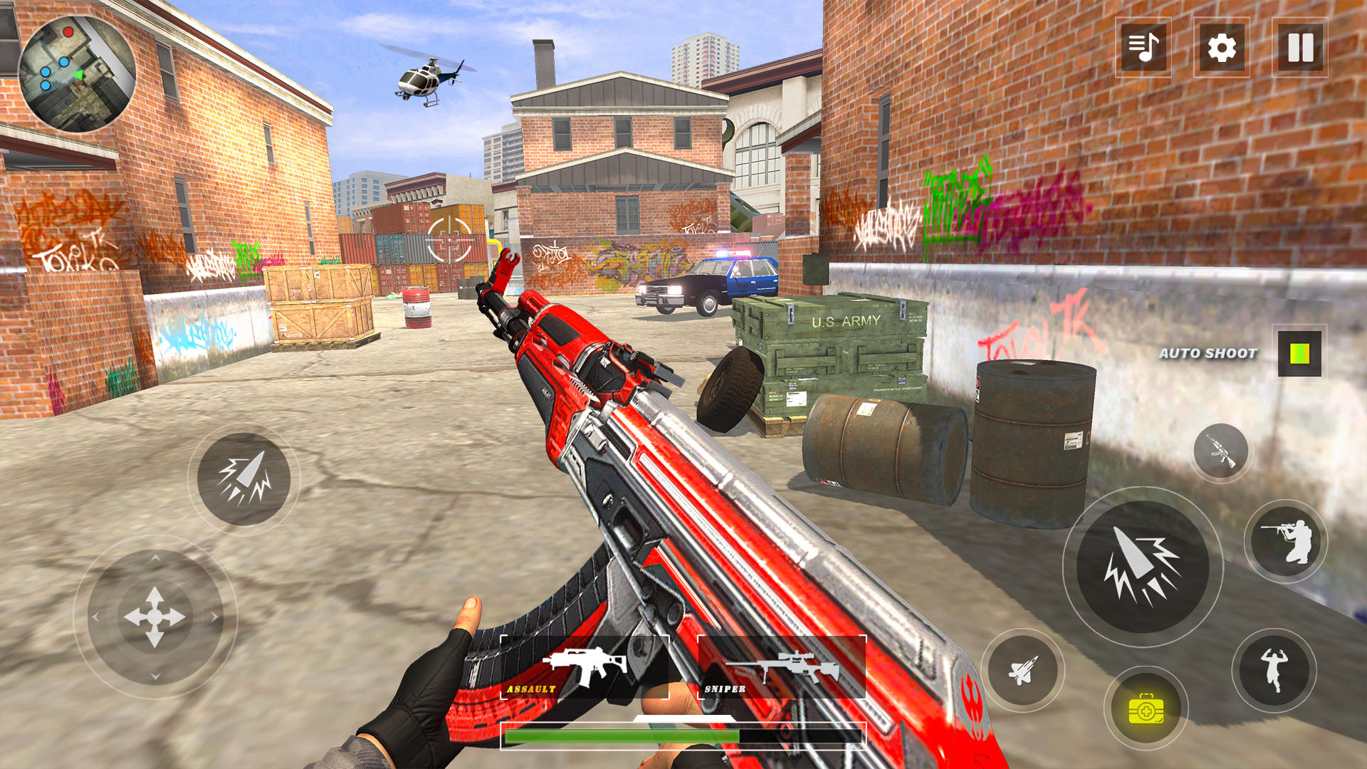 Police FPS Fire Battleground Game Screenshot