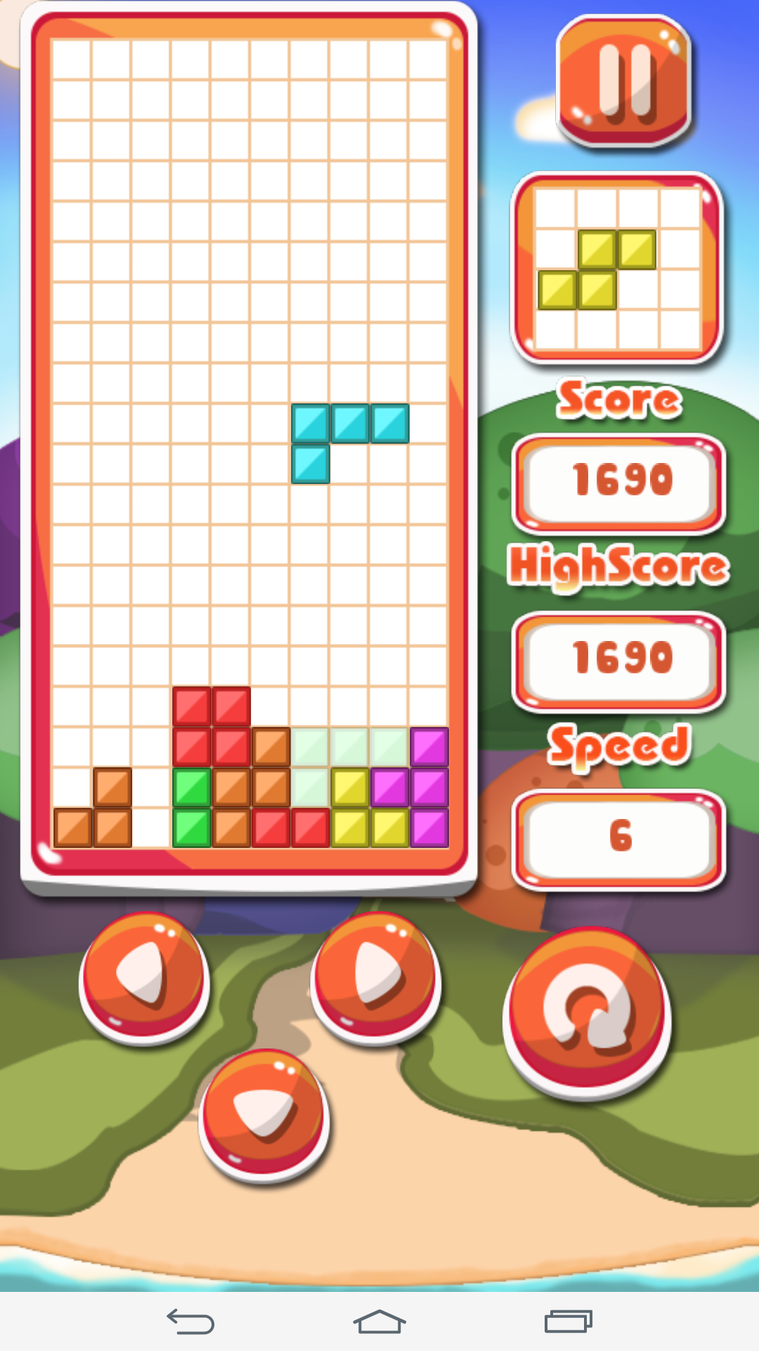 テトリス - レンガの夏 ภาพหน้าจอเกม