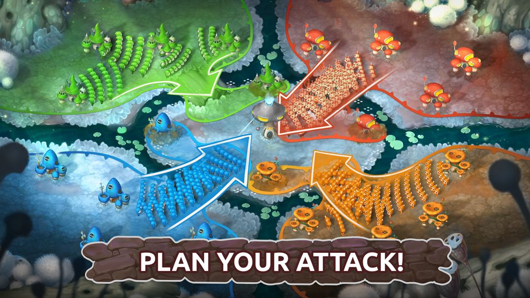 Screenshot of Mushroom Wars 2: RTS Strategy. Mushroom War Game