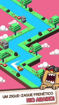 Captura de Tela do Jogo Splashy Cats: Endless ZigZag