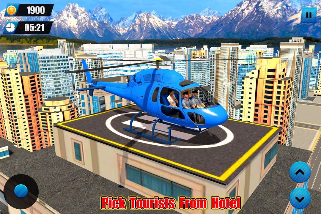Helicopter Taxi Tourist Transport screenshot game
