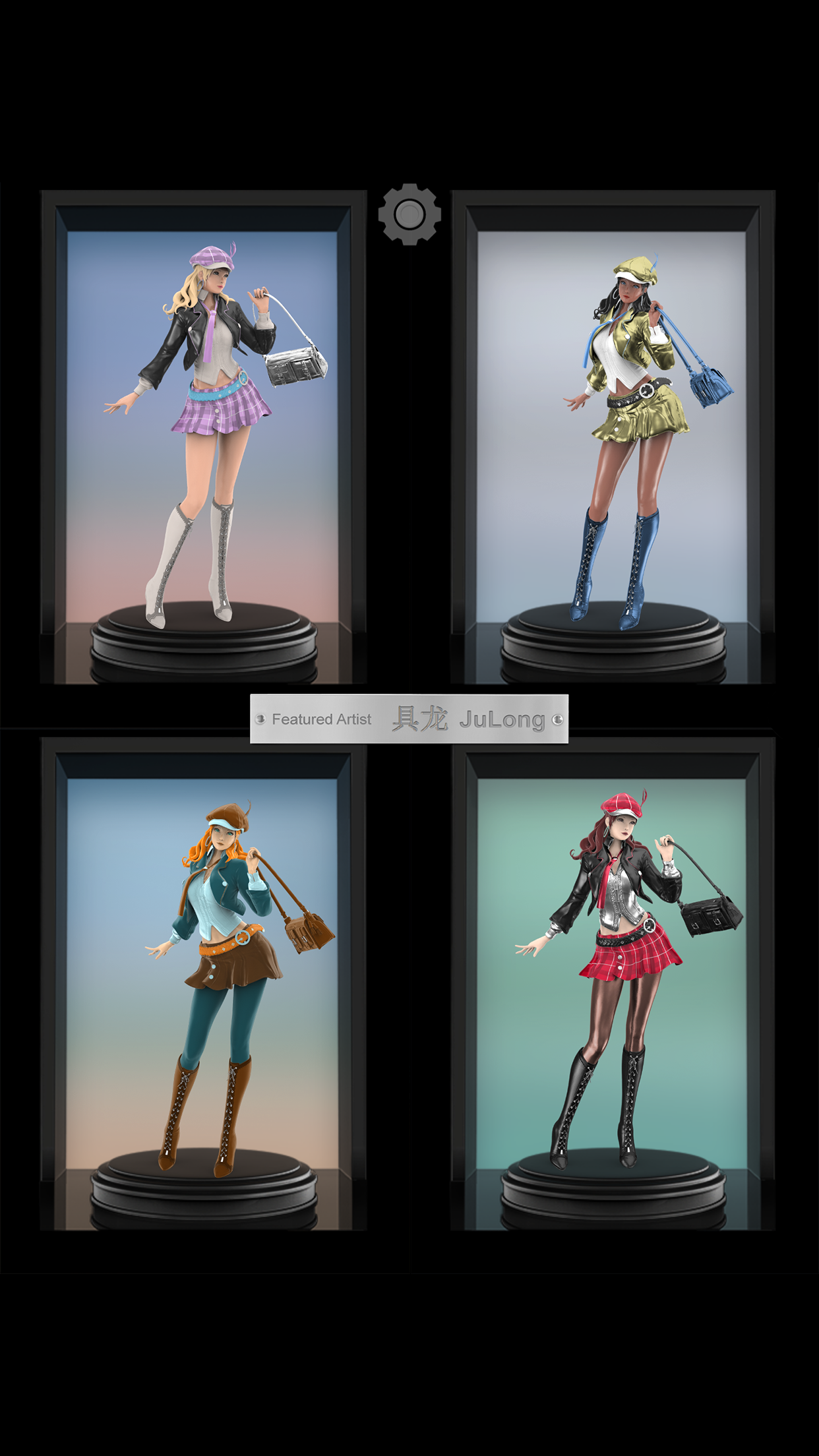 Figuromo Artist : Fashion Girl Game Screenshot