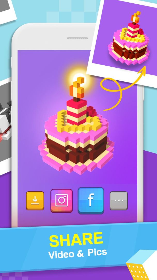 Voxel Doodle - Color By Number ภาพหน้าจอเกม