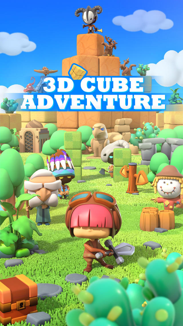 Screenshot 1 of 3D Cube Adventure: Trò chơi xếp hình 