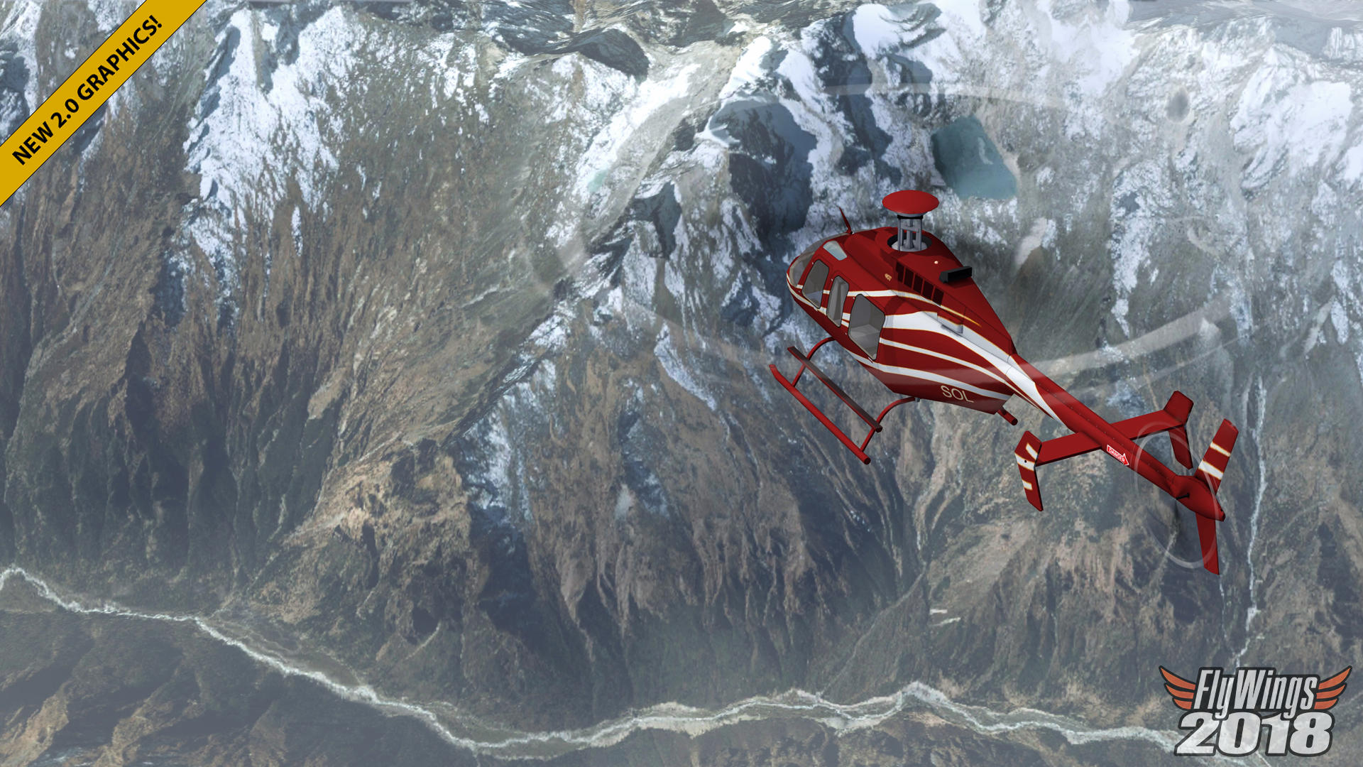 Flight Simulator 2018 FlyWings Game Screenshot