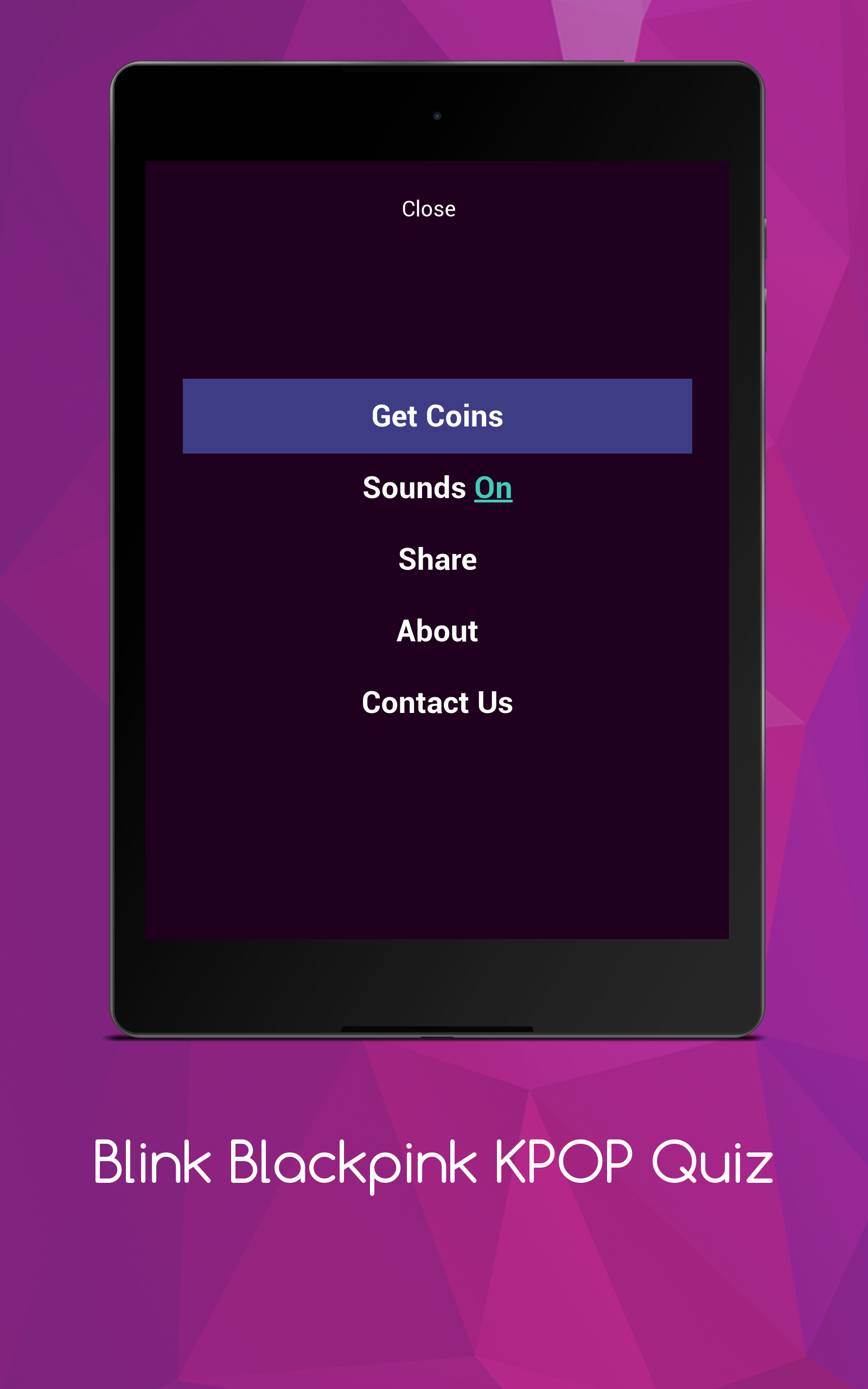 Screenshot of Blink Blackpink KPOP Quiz