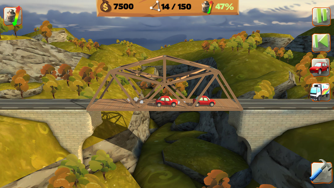 Bridge Constructor Playground ภาพหน้าจอเกม