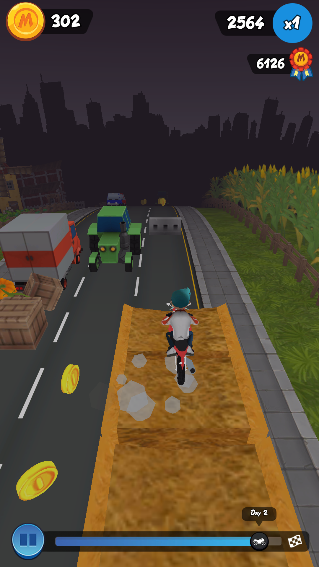 Moto Max: Endless Runner Game Screenshot