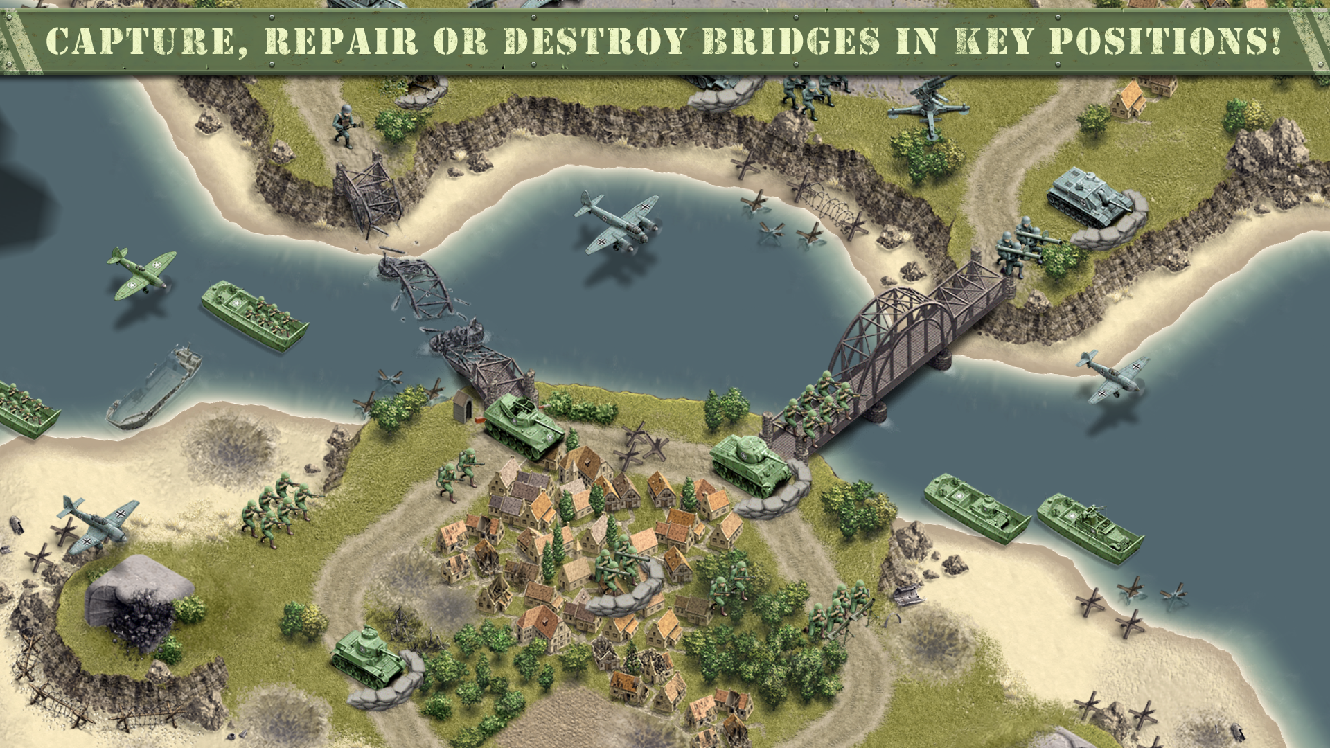 1944 Burning Bridges Premium Game Screenshot